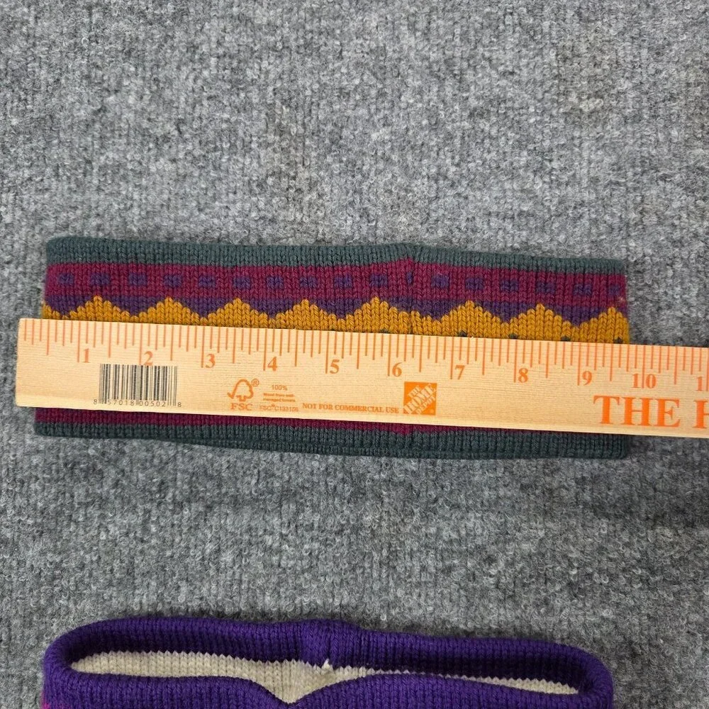 2 Handmade 100% Wool Women's‎ Headband by Mountain Ladies & Ewe USA Fair Isle